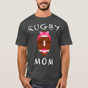 Camiseta Design engraçada para amantes Rugby e mãe