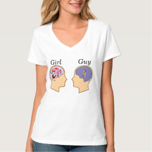 Camiseta Design engraçado da cara da menina V
