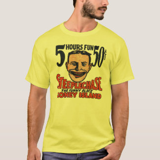 Camiseta Design engraçado da cara de Coney Island do