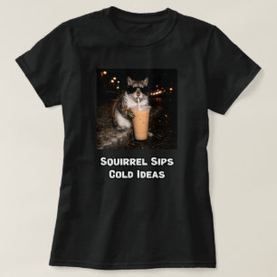 Camiseta Design Engraçado de Animal Esquilo Bebe Ideias Fri