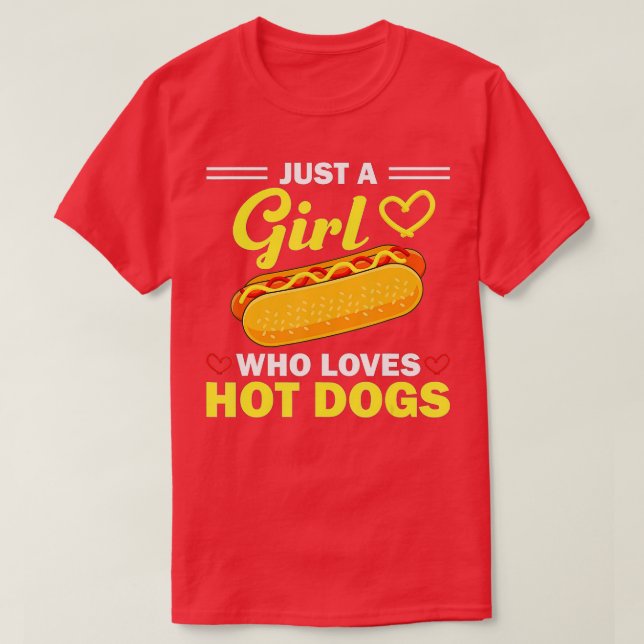 Camiseta Design Engraçado De Cachorro Quente Para Mulheres  (Frente do Design)