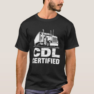Camiseta Design engraçado de caminhoneiro CDL para homens e