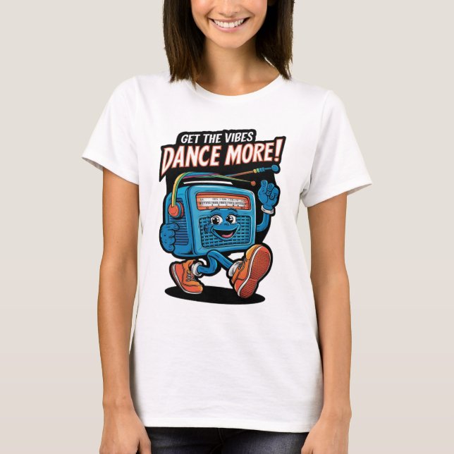 Camiseta Design engraçado de dança (Frente)
