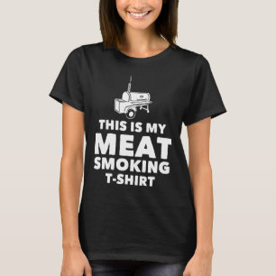 Camiseta Design Engraçado de Fumagem de Carne para Churrasc