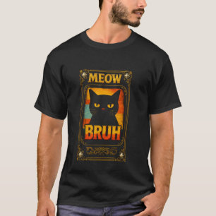 Camiseta Design Engraçado de Gato para Amantes de Gatos Meo