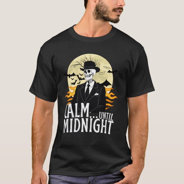 Camiseta design engraçado de Halloween  (Frente)