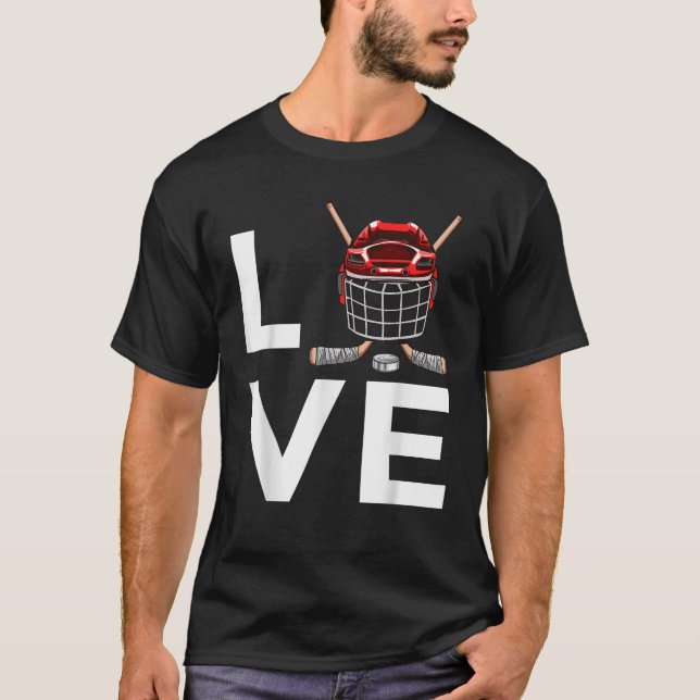 Camiseta Design Engraçado De Hóquei No Gelo Para Crianças (Frente)