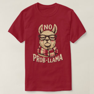 Camiseta design engraçado de lhama “Prob-Lhama”