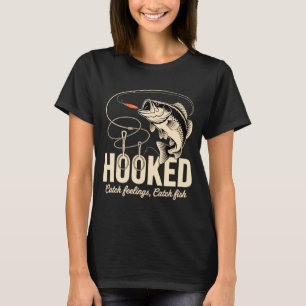 Camiseta Design engraçado de pescador de robalo com tema de
