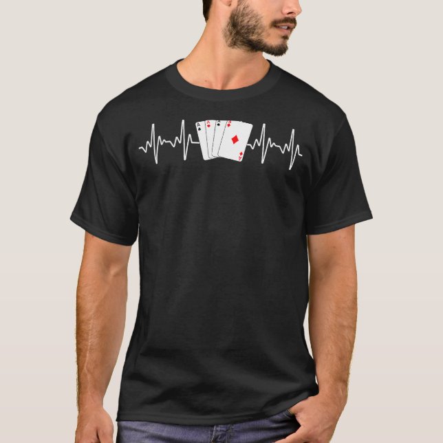 Camiseta Design Engraçado De Poker Para Homens Mulheres Jog (Frente)