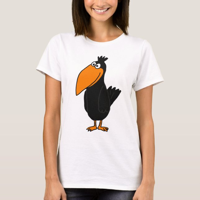 Camiseta Design engraçado do corvo do BB (Frente)