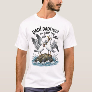 Camiseta Design engraçado do pai gaivota Caos