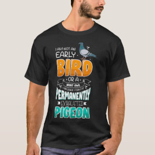 Camiseta Design Engraçado do Pigeon Lover para o Pássaro