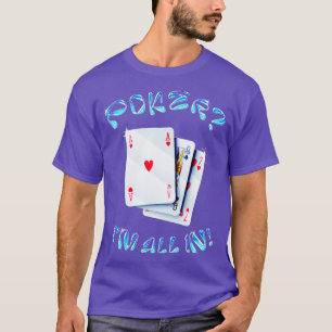 Camiseta Design Engraçado do Poker Player - 1