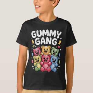 Camiseta Design Engraçado Do Urso Gummy Para Homens Mulhere