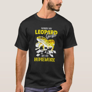 Camiseta Design Engraçado Leopard Gecko Para Gecko Amantes