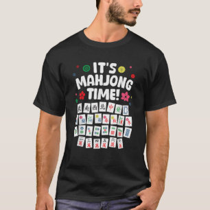 Camiseta Design Engraçado Mahjong Para Homens Mah Jongg Mah