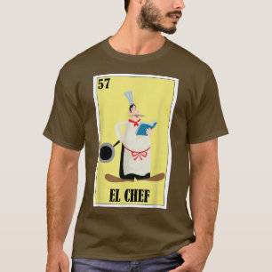 Camiseta Design Engraçado Meicano para Chefs El Chef