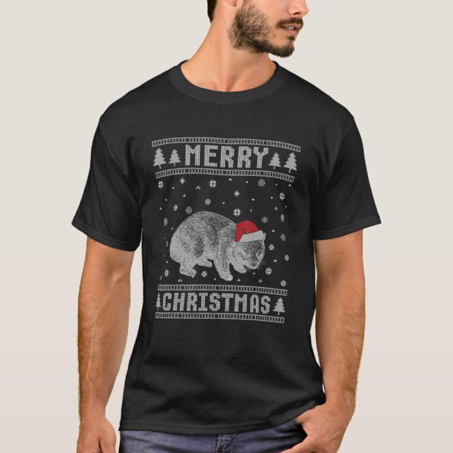 Camiseta Design Engraçado Natal Feio (Frente)