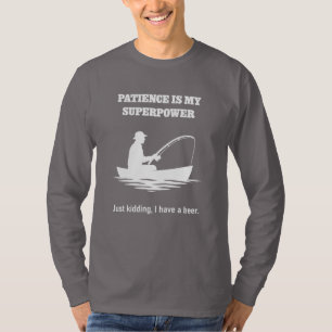 Camiseta Design engraçado para a pesca e amantes de cerveja