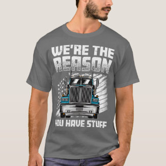 Camiseta Design Engraçado Para Homens Mulheres Semi Truck D