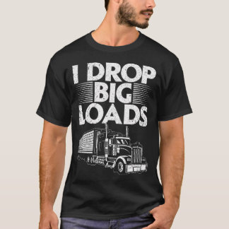Camiseta Design Engraçado Para Homens Mulheres Semi Truck D