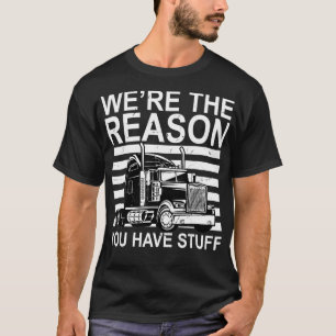 Camiseta Design Engraçado Para Homens Mulheres Semi Truck D