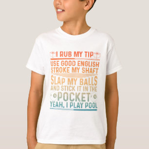 Camiseta Design Engraçado Para Homens Piscina Billiard Love