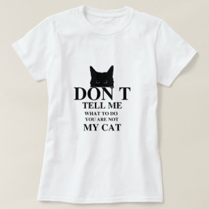 Camiseta design engraçado para texto de gato Contorno div