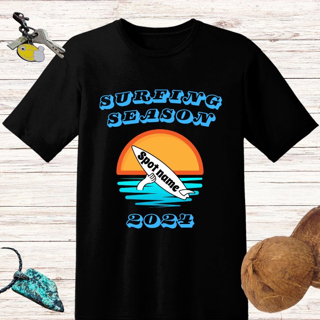 Camiseta Design "Época de surfe", um retrô engraçado (Criador carregado)