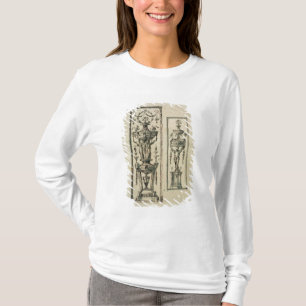 Camiseta Design esboçado para os painéis ornamentado