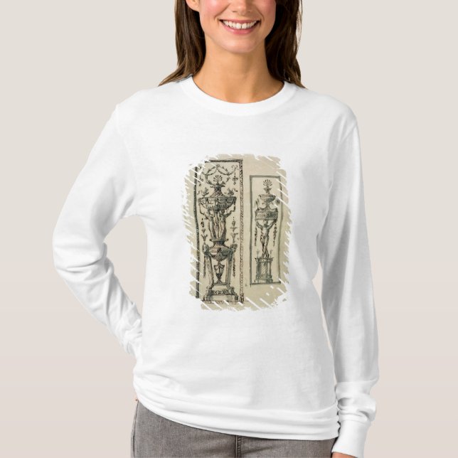 Camiseta Design esboçado para os painéis ornamentado (Frente)