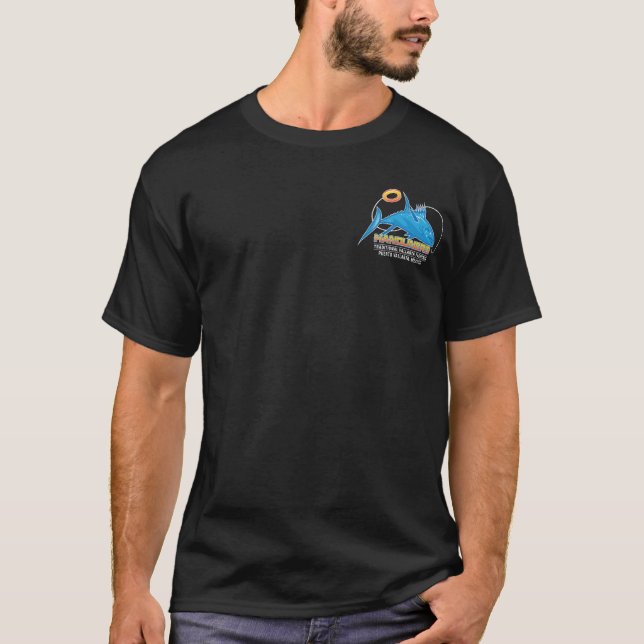 Camiseta Design escuro do t-shirt dos navios de pesca a (Frente)
