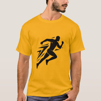 Camiseta Design Esportivo Atlético Silhueta do Corredor Vel