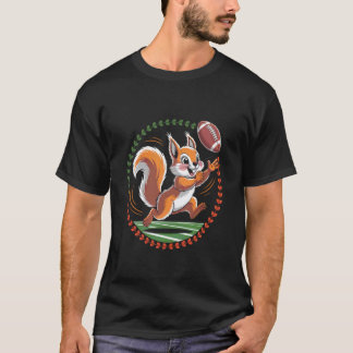 Camiseta Design Esquilo de Futebol Americano