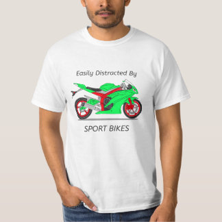 Camiseta design "Facilmente Distraído Por Esporte Bikes"