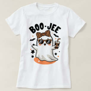 Camiseta Design Fantasma do Dia das Bruxas Bonito com Impre