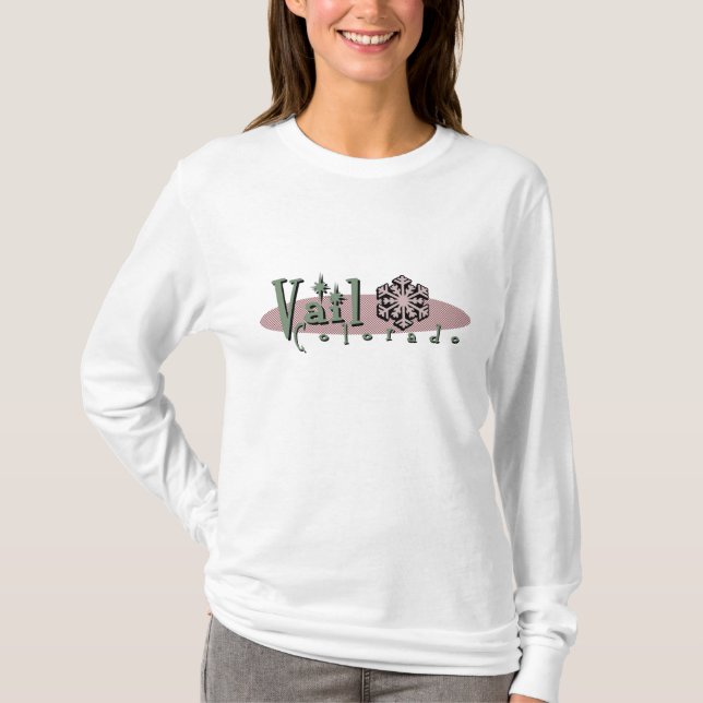 Camiseta Design feminino de Vail (Frente)