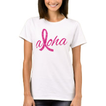 Design Fita Rosa Espírito Aloha para Câncer de Mam