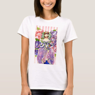 Camiseta Design floral da aguarela do Victorian