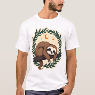 Camiseta Design Floral da Floresta Botânica Coração de Preg