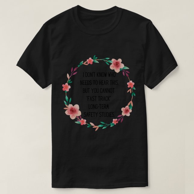 Camiseta Design Floral de Liberdade Médica (Frente do Design)