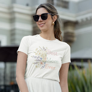 Camiseta Design Floral - Presente perfeito para o Dia de as