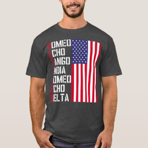 Camiseta Design fonético do Piloto de Polícia Militar