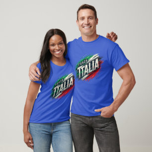 Camiseta Design Forza Italia com efeito dinâmico