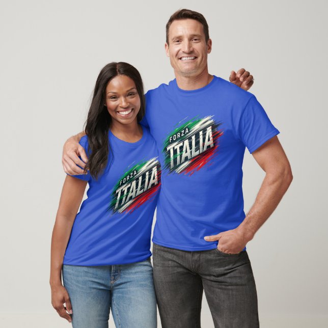Camiseta Design Forza Italia com efeito dinâmico (Unissex)