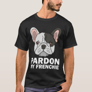 Camiseta Design Francês Para Homens, Desculpem Minha Frente