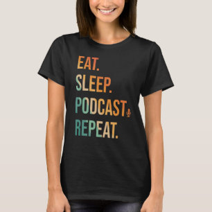 Camiseta Design Funny Podcast Men Women Podcasting DJ P