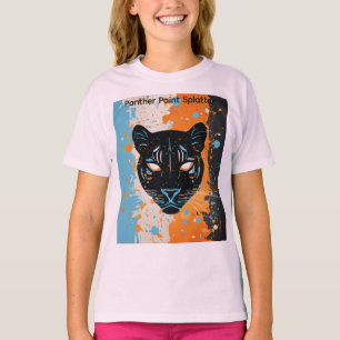 Camiseta Design Futurista de Manchas de Tinta da Pantera