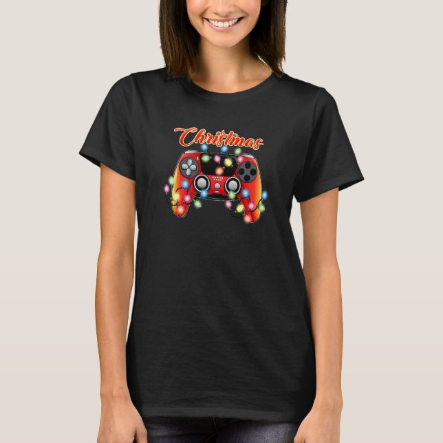 Camiseta Design Gamer Game Controller Xmas (Frente)